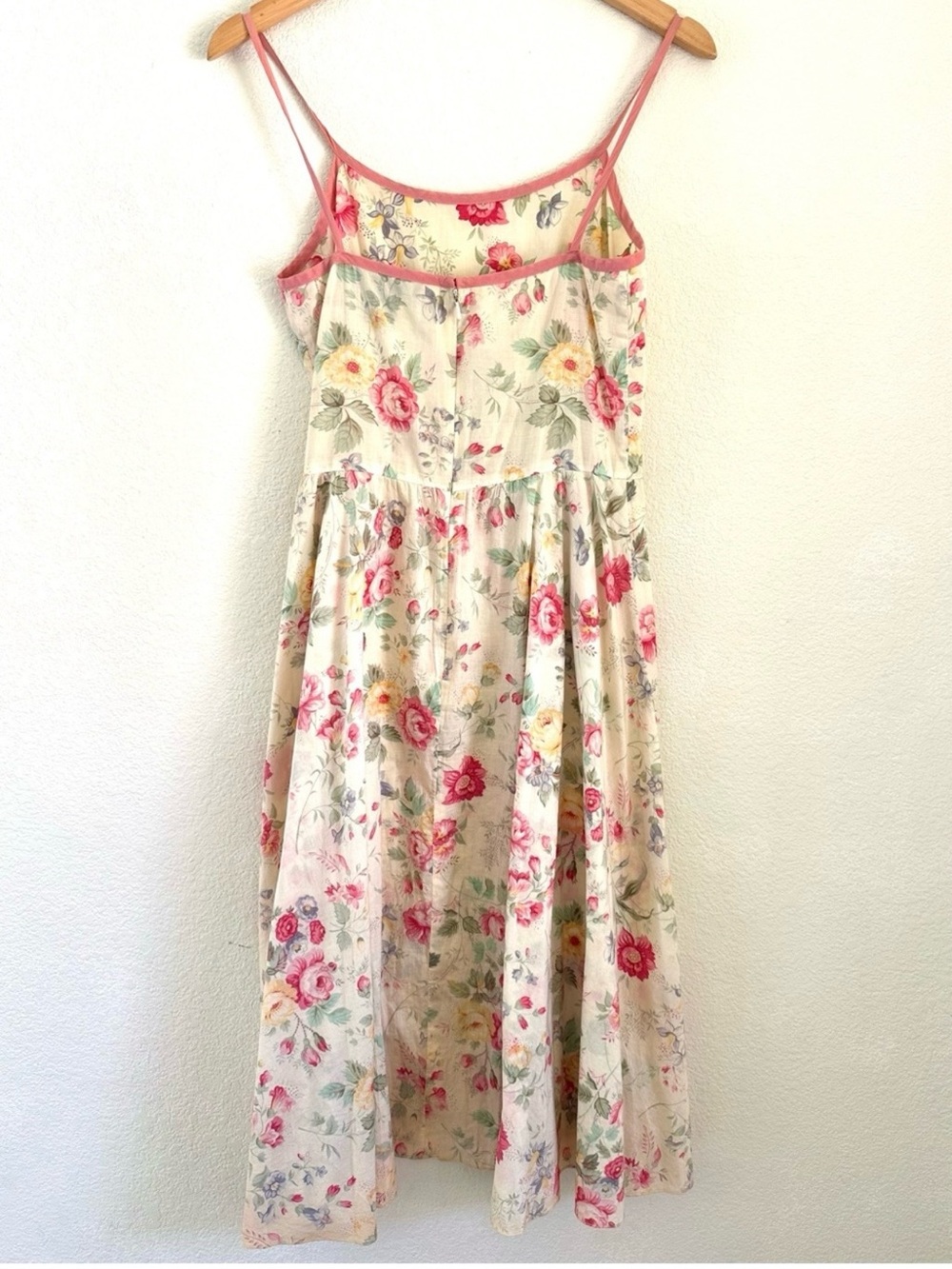 Vintage Ralph Lauren Floral Cotton Voile Garden Party Cottagecore Dress Size 4 - Picture 2 of 6